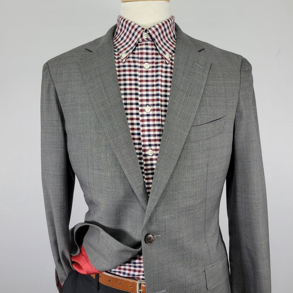 Suitsupply SIENNA Vitale Barberis Men's Sport Coat Blazer Two Button Gray 42L‎ - Picture 6 of 16